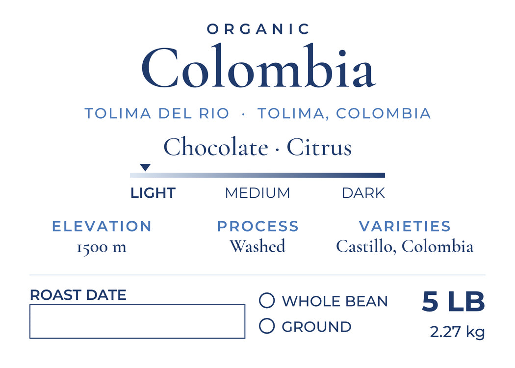 Organic Colombia (Roastd Private Label) - Single Origin Specialty Coffee