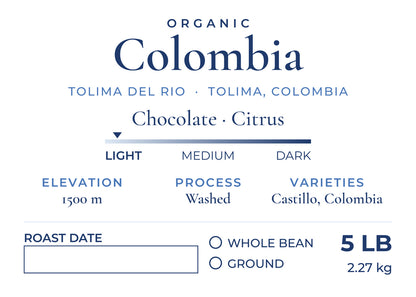 Organic Colombia (Roastd Private Label) - Single Origin Specialty Coffee